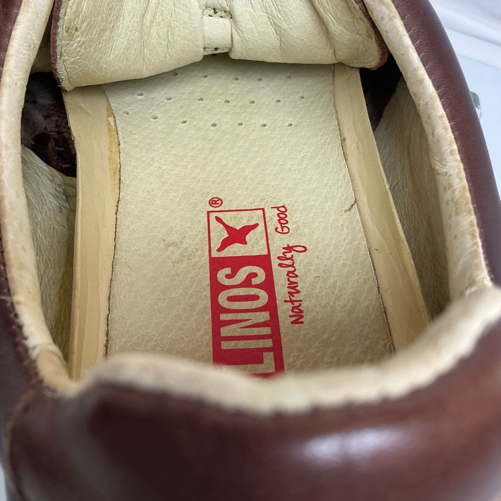 PIKOLINOS Fuencarral Made in Spain lightweight Brown Leather Slip-On Loafers - Picture 9 of 9